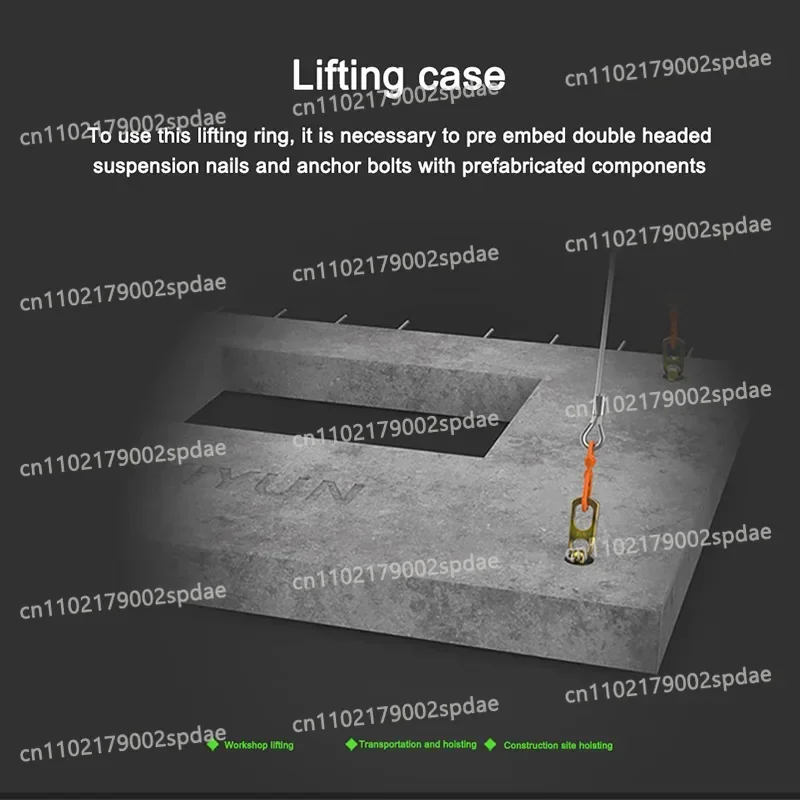 Formwork Hardware Accessories Lifting Clutch For Spherical Head Pin Anchor Precast Concrete Construction