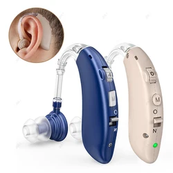 Rechargeable Digital Hearing Aids with Noise Cancelling for Seniors Adults Deaf Hearing Loss People 2024 Best Sound Amplifier