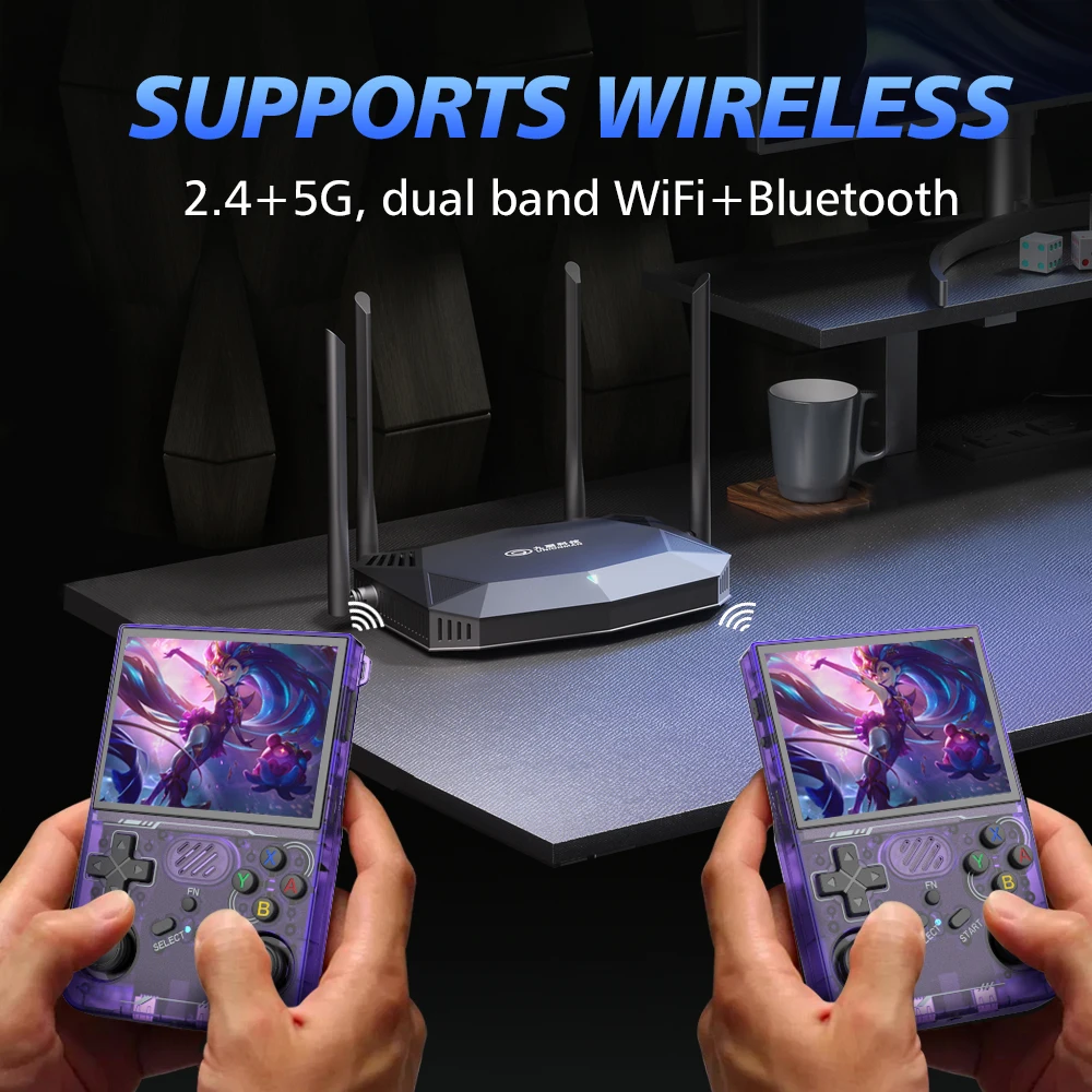 BOYHOM R36XX Retro Handheld Console Open-Source Linux System bult-in wifi Game Consoles 3.5inch IPS Screen Portable Video Player