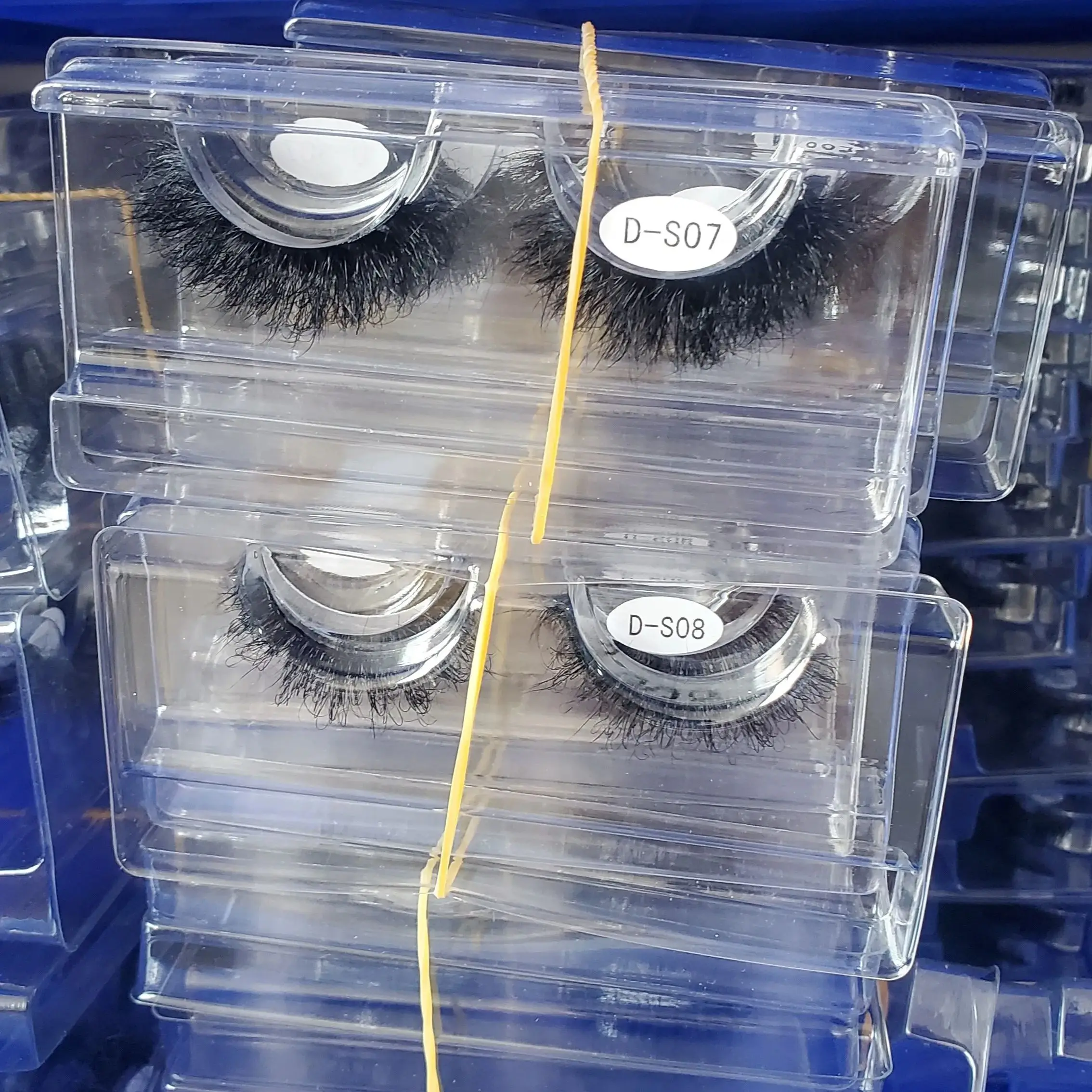 10 pairs D series lashes with box by regular shipping