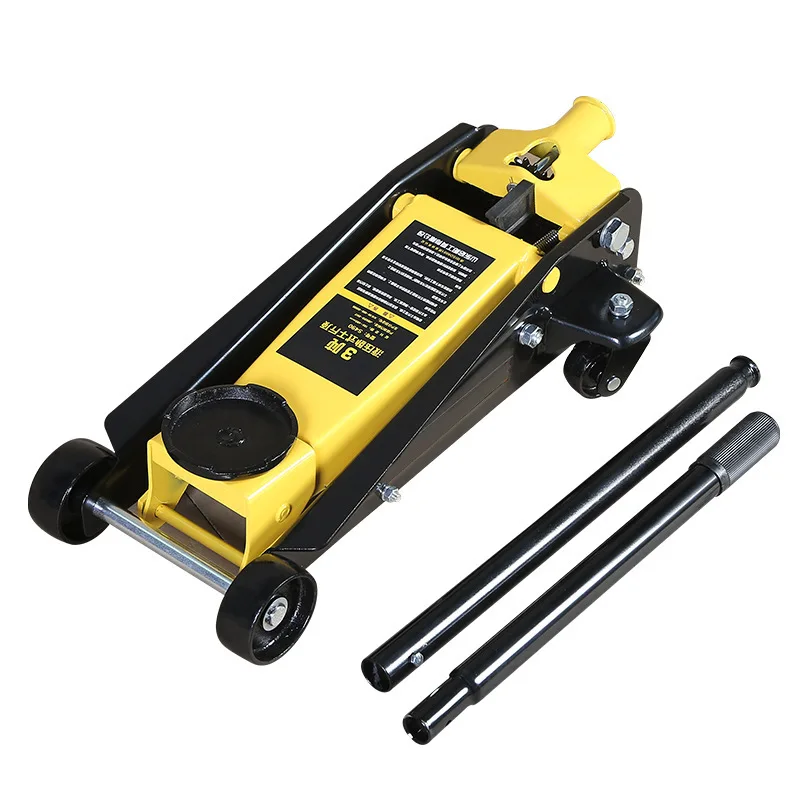 Fostar Vehicle Tools  3 Ton Quick Lift Double Pump Steel Hydraulic Jack Horizontal Jack Floor Jack