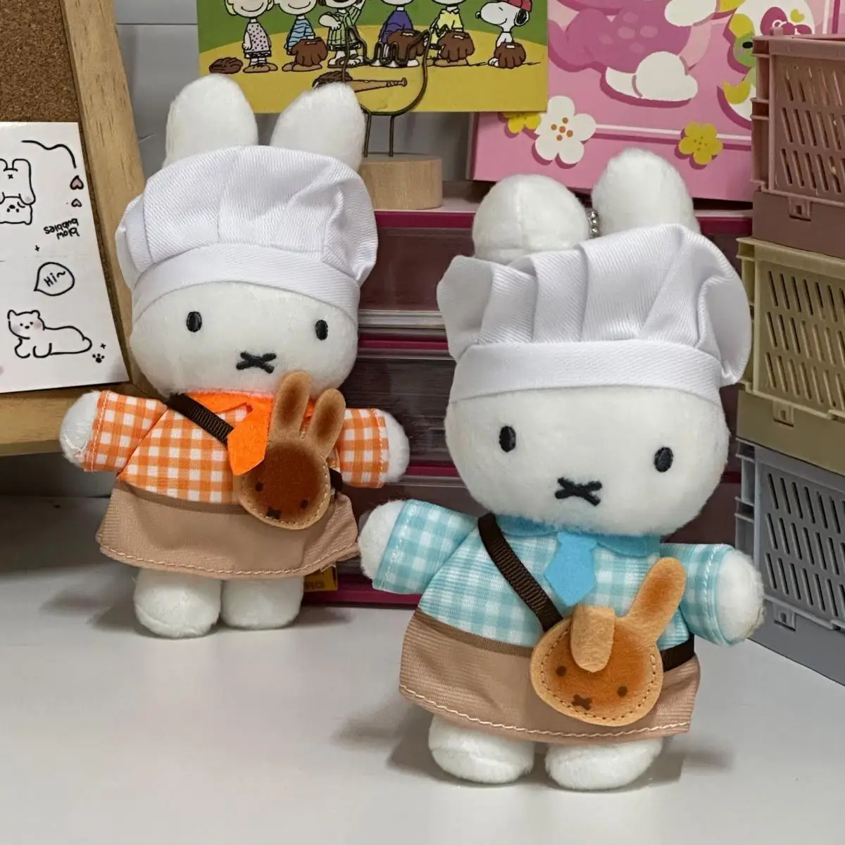 Nijntje Kawaii Cartoon Brood Keuken Pop Hanger Leuke Anime Baker Konijn Sleutelhanger Zoete Knuffel Rugzak Charme