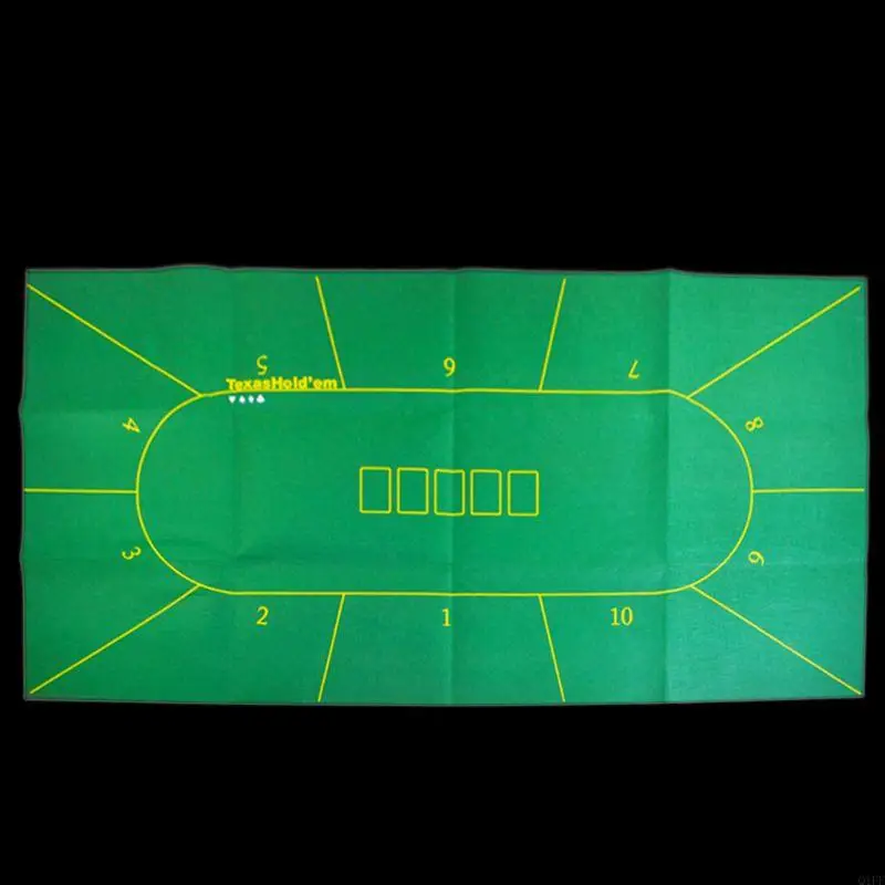 

Профессиональная скатерть для покера, 180*90 см, 70x35 дюймов, водонепроницаемый фланелевой настольный коврик для 10 игроков