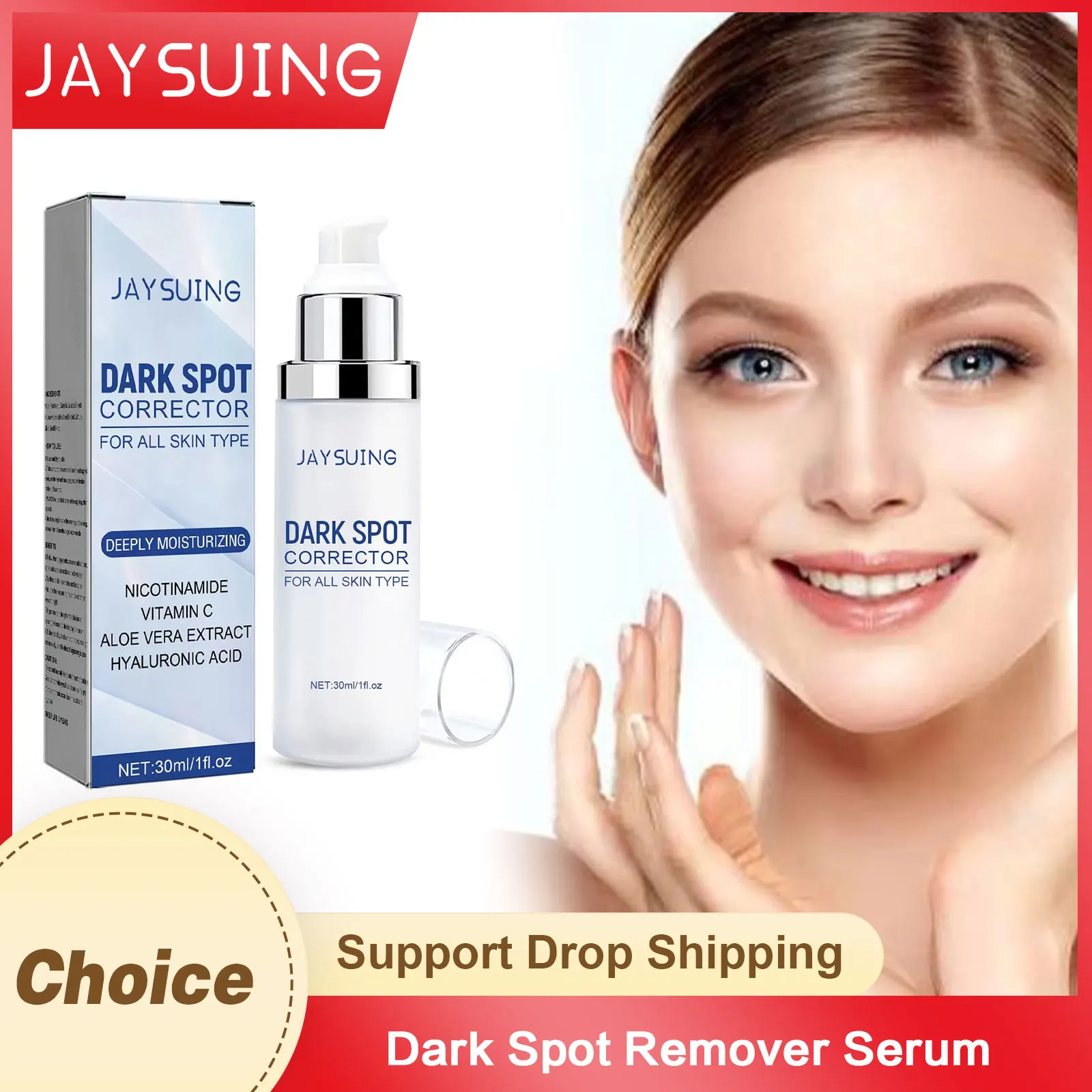 

Dark Sp-ot Remover Serum for Face Anti Fr-eckle Lighten Mela-sma Fade Pigm-ent Mela-nin Correcting Moisturizing Skin Care