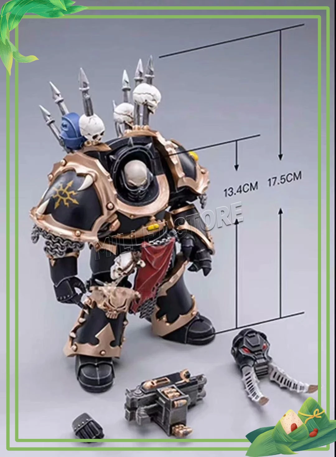 

In Stock JOYTOY DARK SOURCE CHAOS TERMINATOR BASALOR BROTHERS BLACK LEGION MOBRABLE SOLDIER MODEL