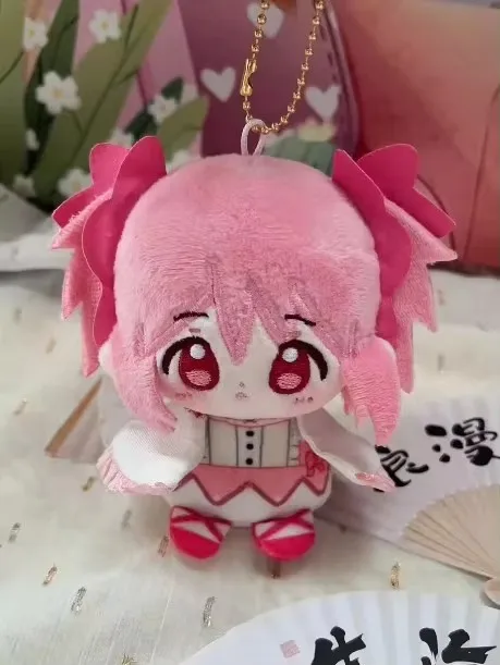 Japanese Anime Madoka Magica Girls Plush Nesoberi Kaname Doll Toy Kawaii Soft Stuffed Pillows Birthday Peripheral Gifts for Kids