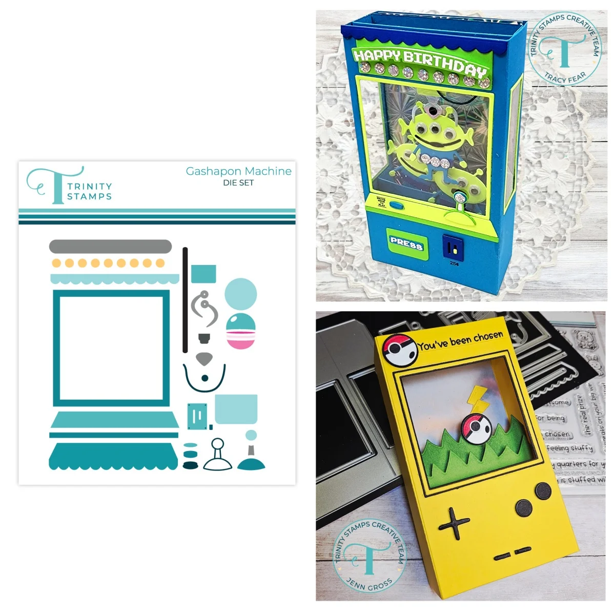New Gashapon Machine Metal Cutting Dies Clear Stamps for DIY Making Gift Card Scrapbook Embossed Craft Decoration April 2026