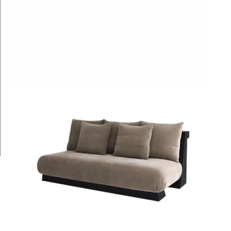 

Medieval style designer wabi-sabi style cream style casual fabric lazy apartment B & B living room single double sofa