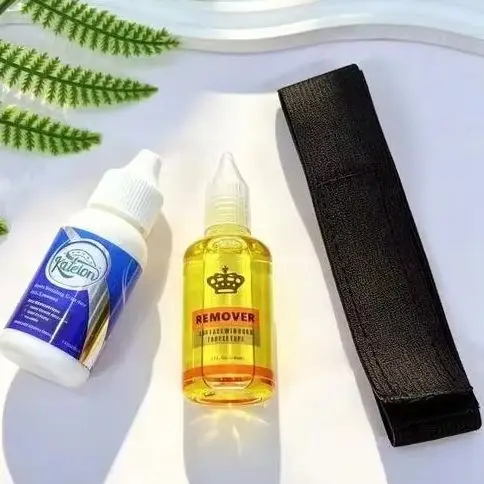 Lace Wig Hair Extension Adhesive Kit Including Glue, Remover, Black Headband, Suitable for Wig Wearing, Wig Hairline Extension