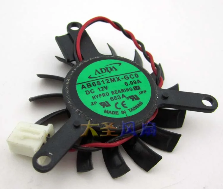 

ADDA AB6812MX-GC0 NV-1035-C3 12V 0.09A Graphics Card Cooling Fan