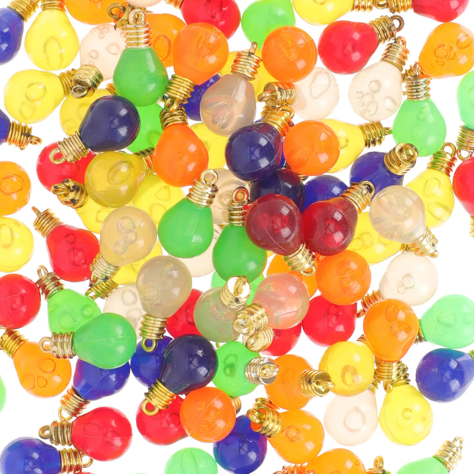 

1Pack Plastic Bulb Beads Christmas Decorations DIY Pendant Xmas Craft Materials Handmade Jewelry Accessories Plastic Bulb Beads