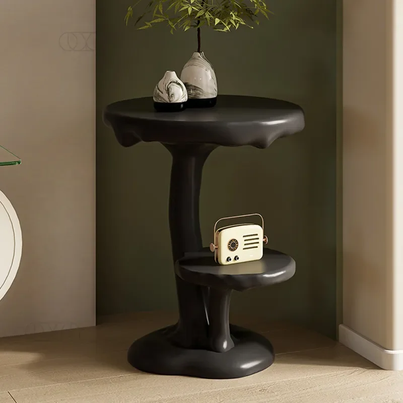 Mushroom Shaped Small Coffee Table Modern Simple Light Luxury Side Table for Living Room Bedroom Balcony Exquisite Tea Table