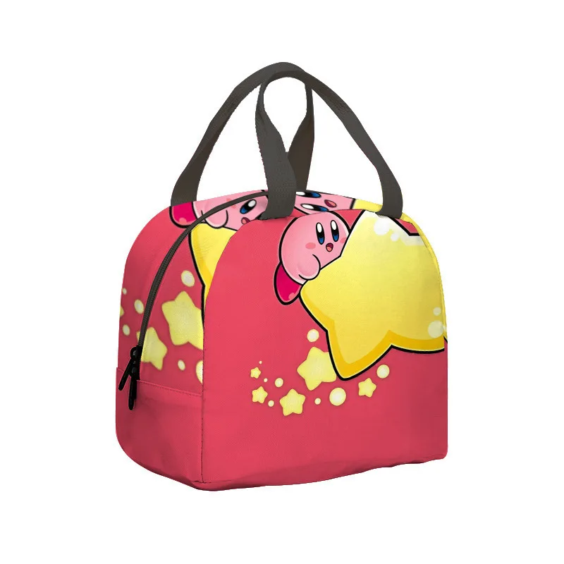 

Kirby Anime Cartoon Insulated Lunch Bag Portable Game Peripheral Meal Container Thermal Bag Tote Lunch Box Gift