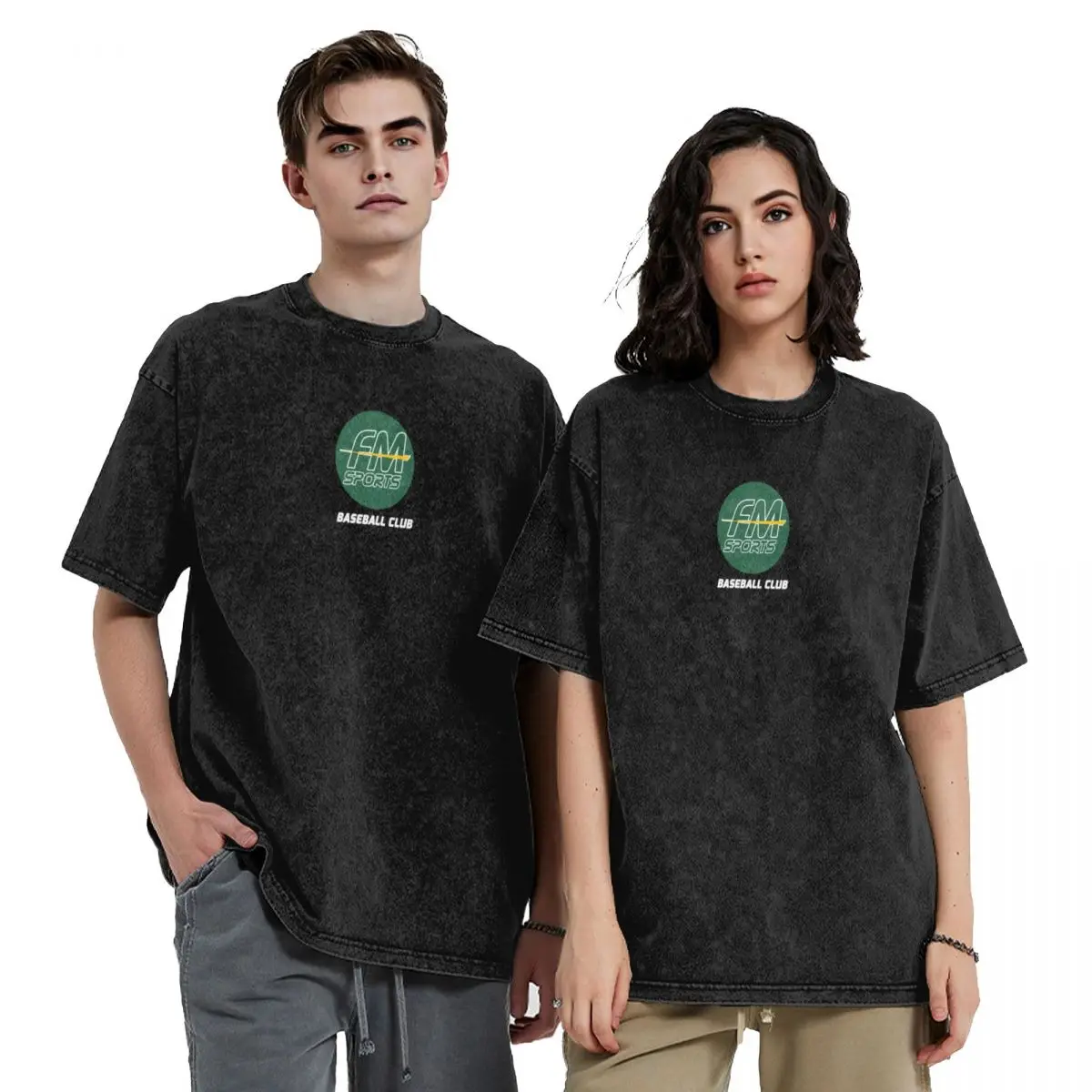 

FM Sports Baseball Club Circle Logo T-Shirt Funny t-shirt graphics summer clothes T-shirt men