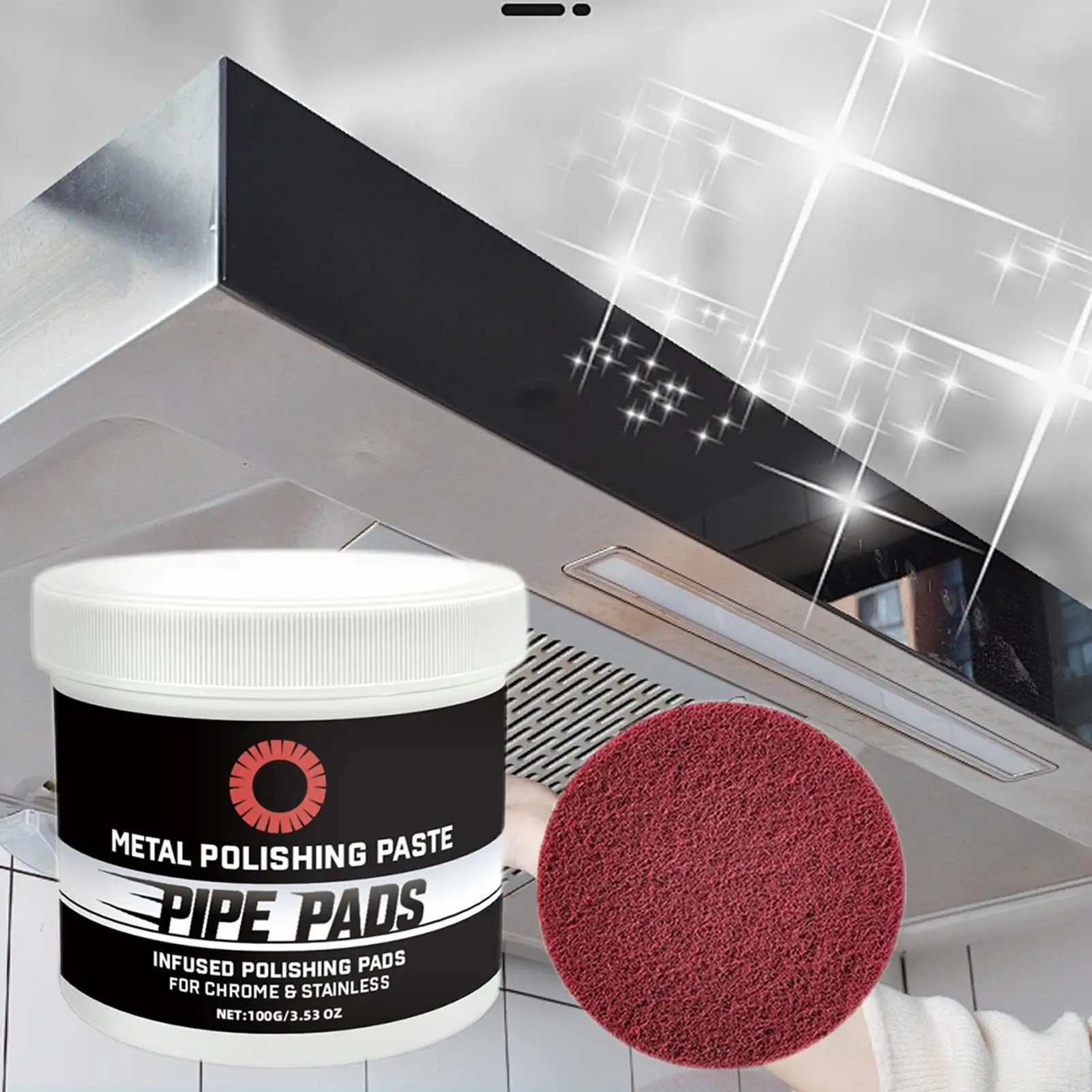 Metal Polishs Protectant Scratch Remover Professional Repair Paste For Removes Oxidation Discoloration Brass Aluminum Pipes