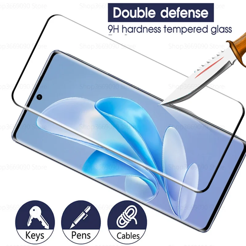 9D Curved Tempered Glass Case For Vivo V29 Screen Protectors For vivo V29 V 29 29V VivoV29 5G Camera Lens Protective Film V2250