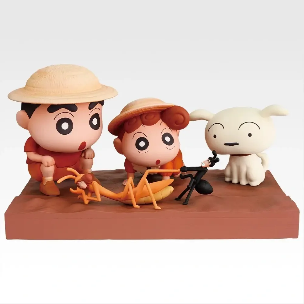 

In Stock Genuine Bandai Ichiban Kuji Crayon Shin Chan Nohara Shiro Nohara Himawari Nohara Shinnosuke Figure Anime Model Toy