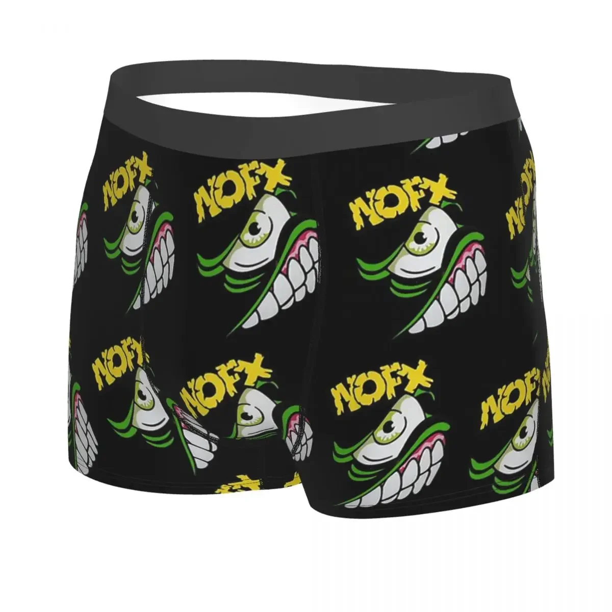 Nofx Punk Band Man's Boxer Briefs Underpants Punk Rock Band Highly Breathable High Quality Birthday Gifts