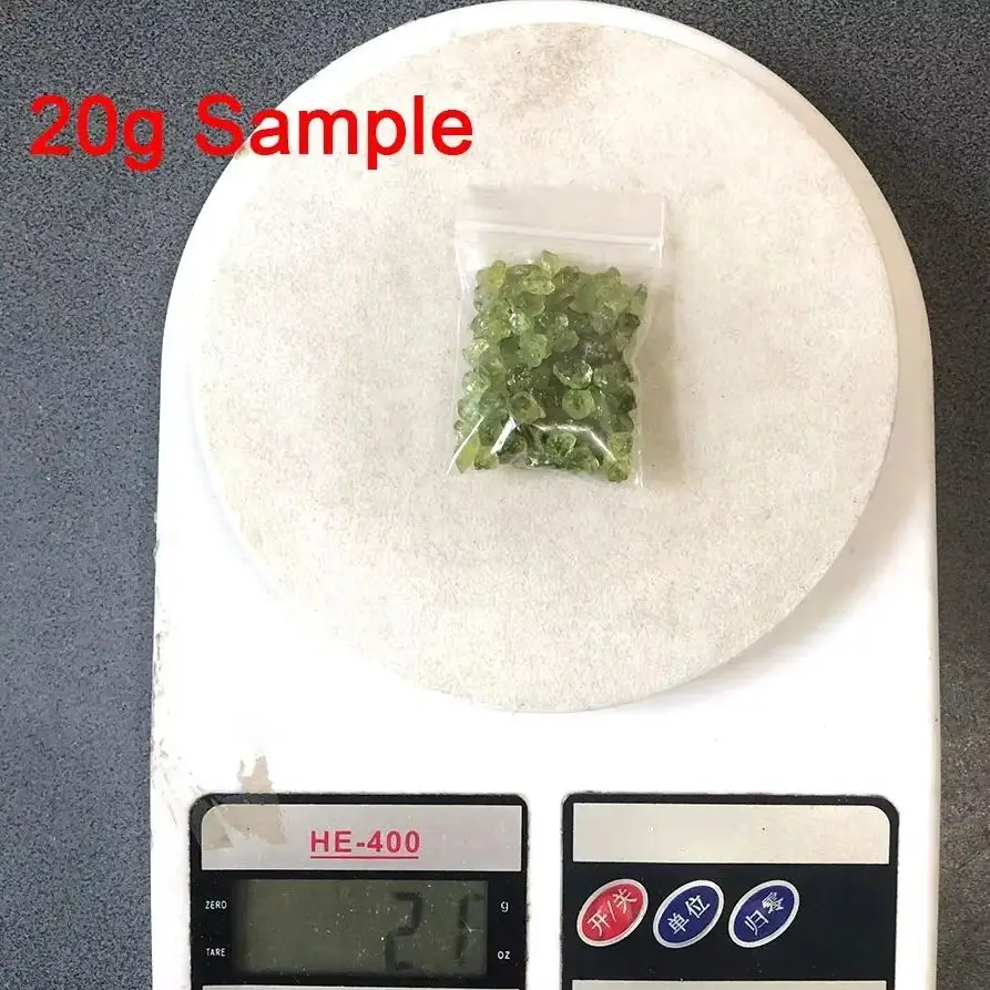 200g Natural Glitter Olivine Quartz Crystals Chips Raw Stone Gravel Gemstone Aquarium Fengshui Healing Reiki Peridot DIY Garden view 5