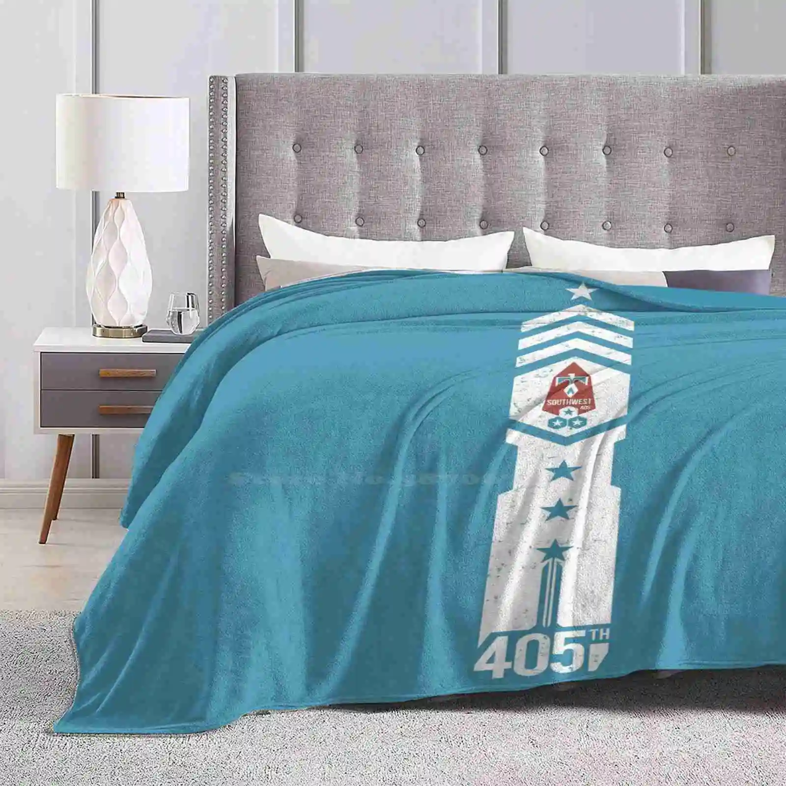 405Th فوج جنوب غرب رائجة البيع الطباعة عالية الجودة الدافئة الفانيلا بطانية 405Th جنوب غرب ماستر رئيس درع فوج