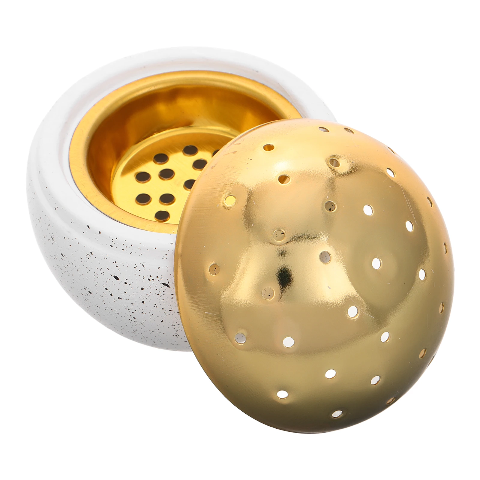 

Spherical Cement Incense Burner Japanese Middle East Aromatherapy Stainless Steel H held Creative Design Durability Simple