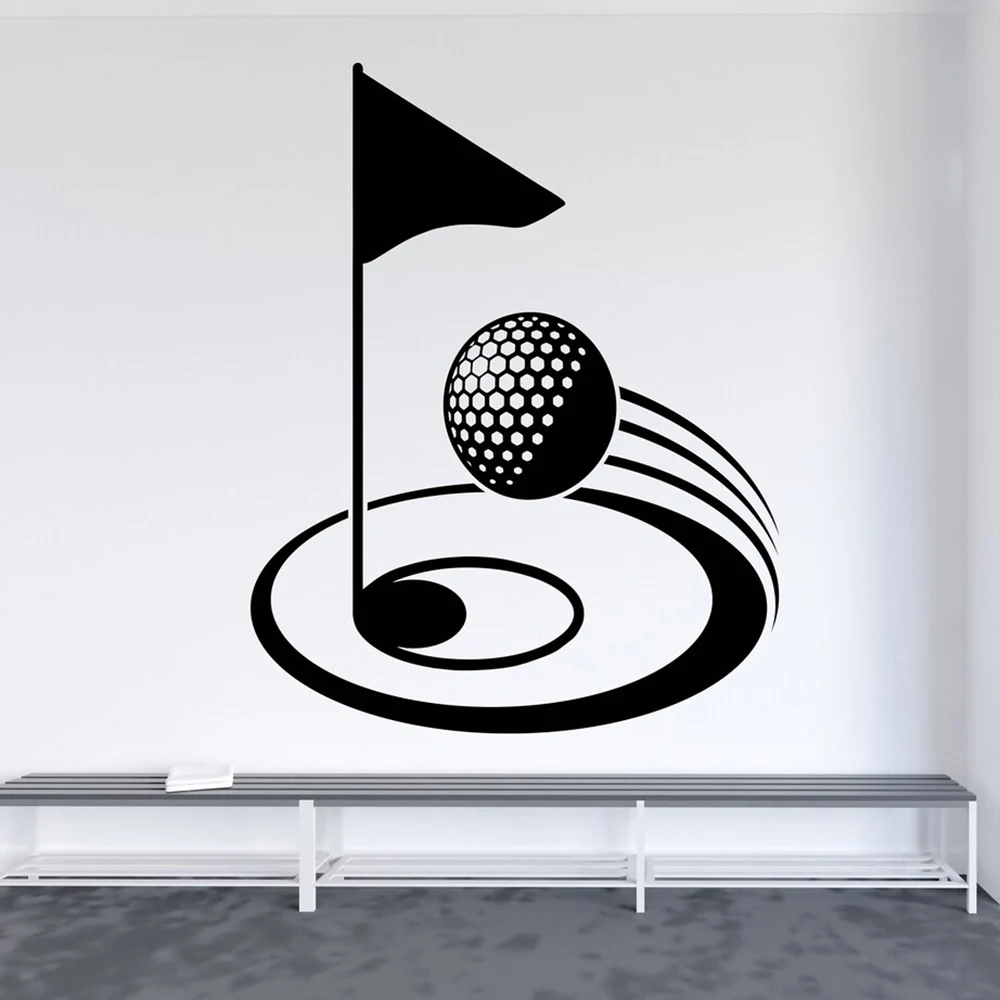 Golf Wall Decal Golf Sticker Golf Sports Wall Sticker Sports Lover Decal Golf Wall Decor Boys Room Decor Decal Vinyl Letter A644