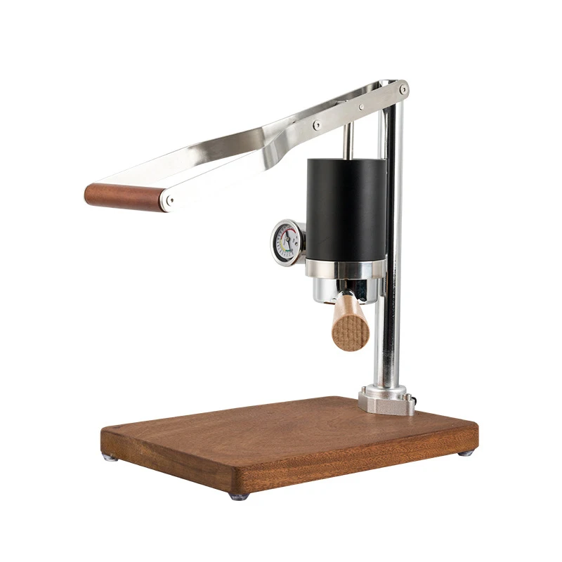 Manual Espresso Machine Retro Design High-Pressure Extraction Rich Oil Content Integrated Hand Lever Coffee Maker