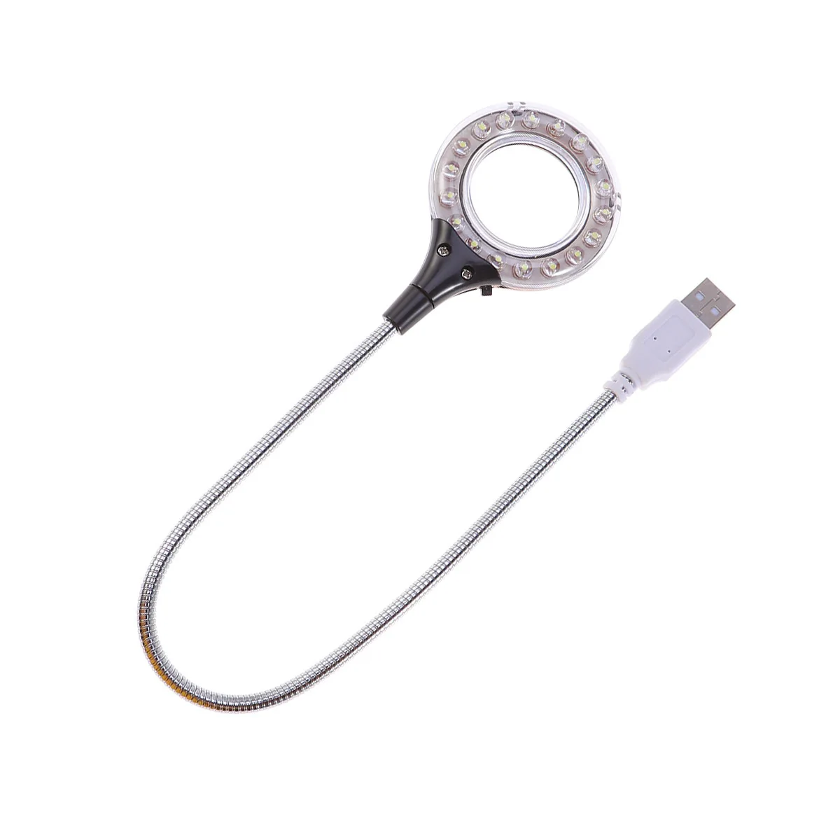 

1pc 18 Led Usb Reading Lamp Flexible Portable Night Light For Laptop Power Bank 5V Charging Eye Protection Adjustable Brightness