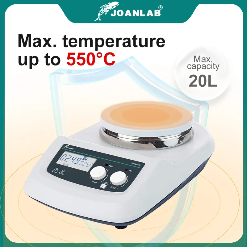 

Магнитная мешалка с нагревательной мешалкой Лабораторный термостатический цифровой дисплей Магнитный миксер с нагревательной пластиной