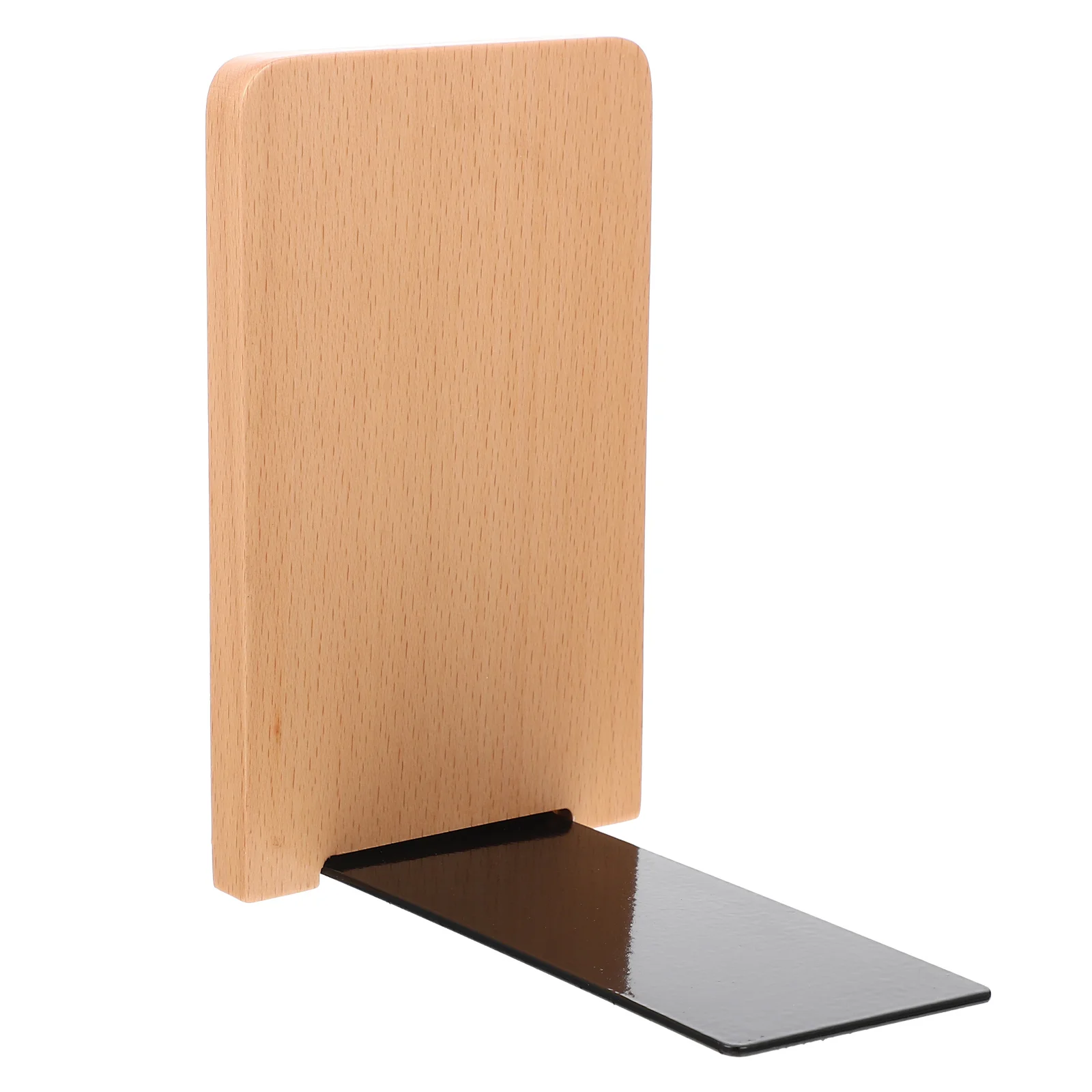 

Wooden Bookend Premium Bookends for Books Holder Shelf Non-slip Office Modern Desk Stand Reading Desktop Bookshelf
