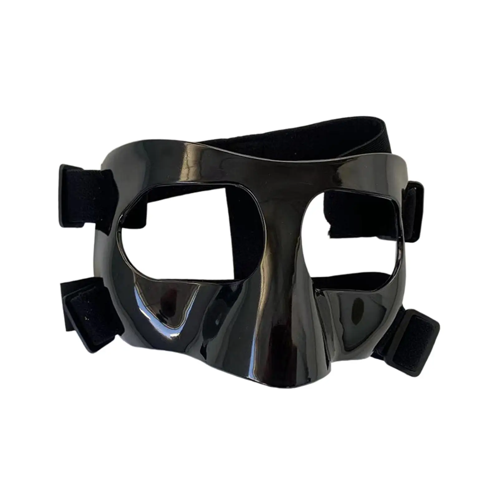 Basketball Shield with Ring Adjustable Face Mask Nose Protector for Sports Athletic Full Facial Cover