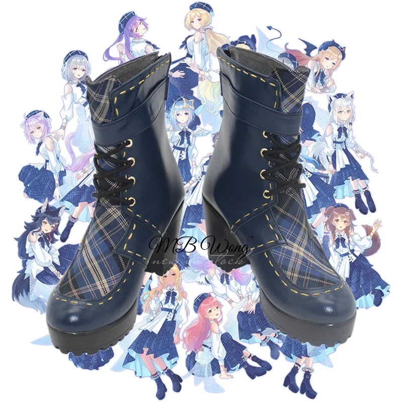 Vtuber hololive blue journey cosplay all member Huhu koyori houshou Marine cosplay shoes role play Halloween carnival costume