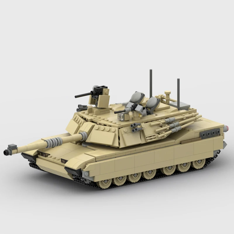 MOC Building Block Collection Abrams TANK M1A2 Model Technology Militarization Bricks DIY Assembled Toys Holiday Gifts