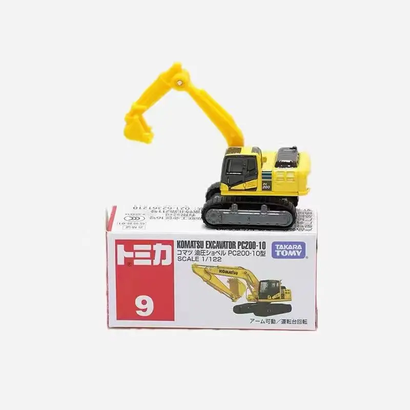 

TAKARA TOMY литой мини-автомобиль 009, экскаватор Komatsu, игрушечная модель строительной машины для детей, подарок для мальчиков