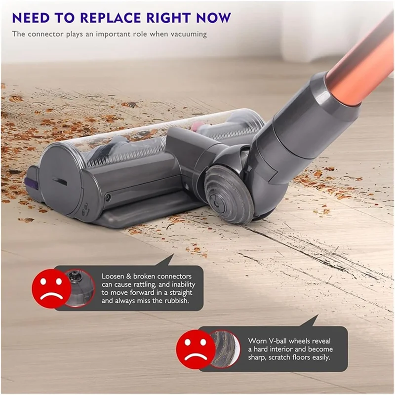 A05G-100W ไดรฟ์ตรงหัวดูดสําหรับ Dyson V8 V10 SV11 SV12 V15 เครื่องดูดฝุ่นอุปกรณ์เสริม V-Ball ล้อ