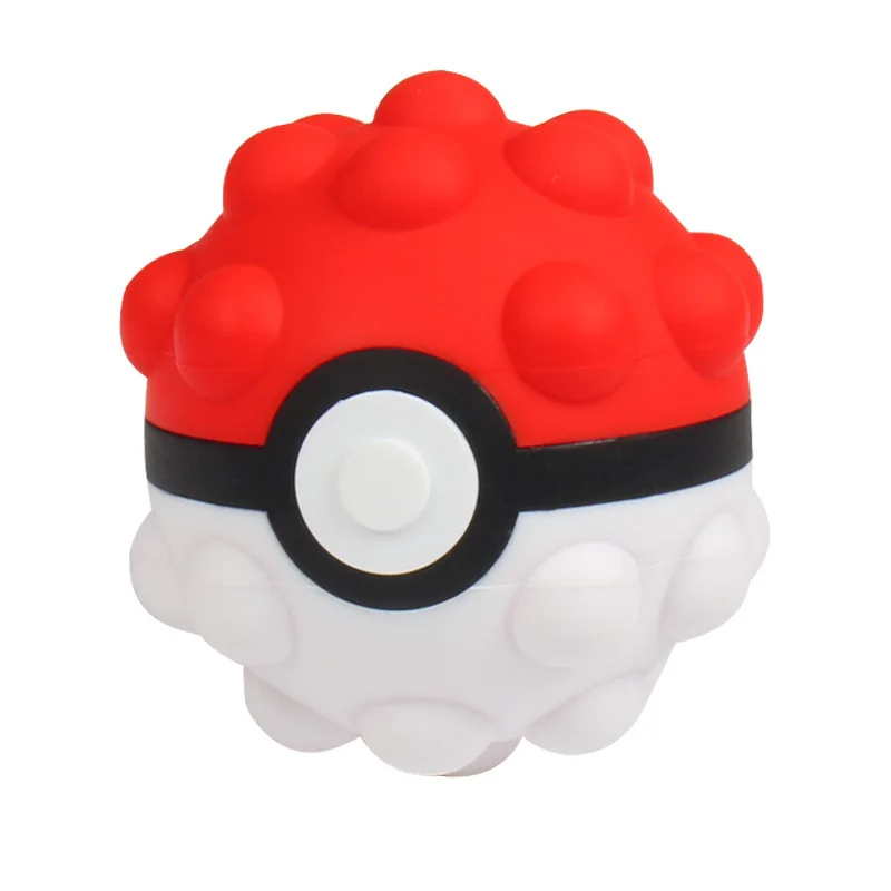 Anime Pokemon Doll Decompression Cute Silicone Poke Ball Squeeze Vent Cartoon Decor Toys Fashion Collection Kids Fans Xmas Gift