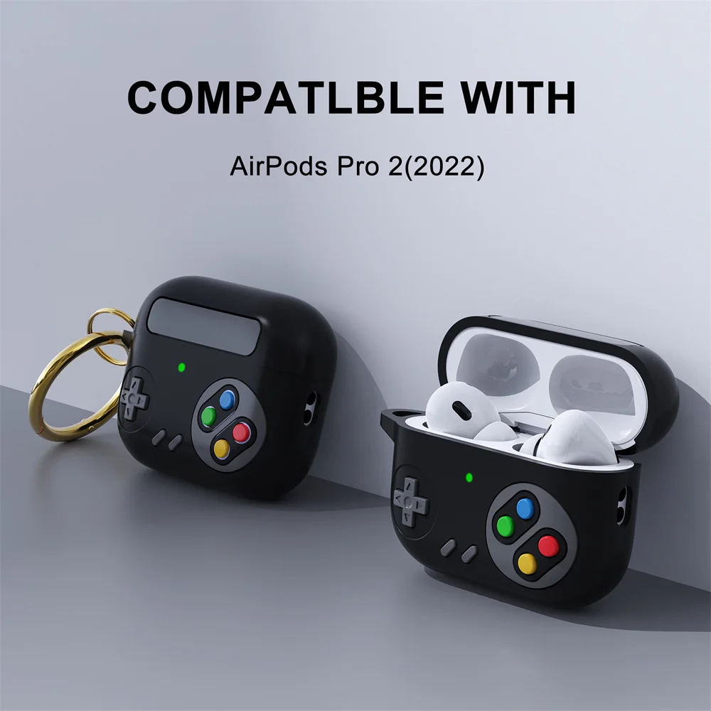 Custodia morbida per Airpods 1 2 3 Pro 2 custodia protettiva custodia per auricolari Bluetooth ricarica per Console portatile di gioco retrò