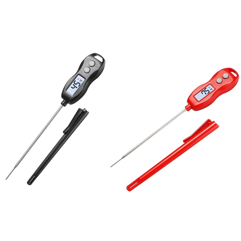 Instant Read Digital Thermometer Food For Kitchen Oven Grill Smoker