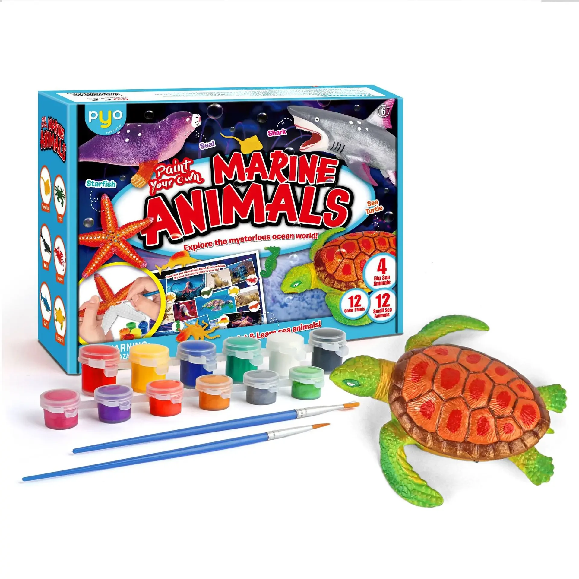 DIY Kinderform Malerei Farbe lernen Dinosaurier Insekten Meerestiere Wildtiere Fee Einhorn Lernpuzzle Spielzeugset