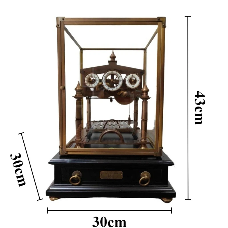 Mechanical Metal Desk Clock Antique Style Table Clock Nordic Luxury Retro Desktop Clocks Living Room Decoration Accessories