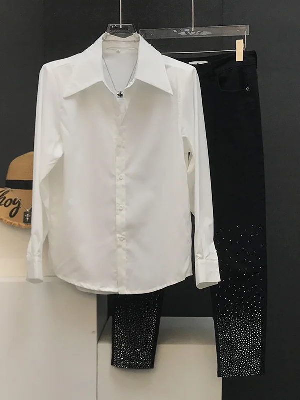 Camiseta básica de manga larga con cuello de pico para hombre, ajuste holgado, ropa interior informal elegante para traje, tela fina para primavera, varios colores
