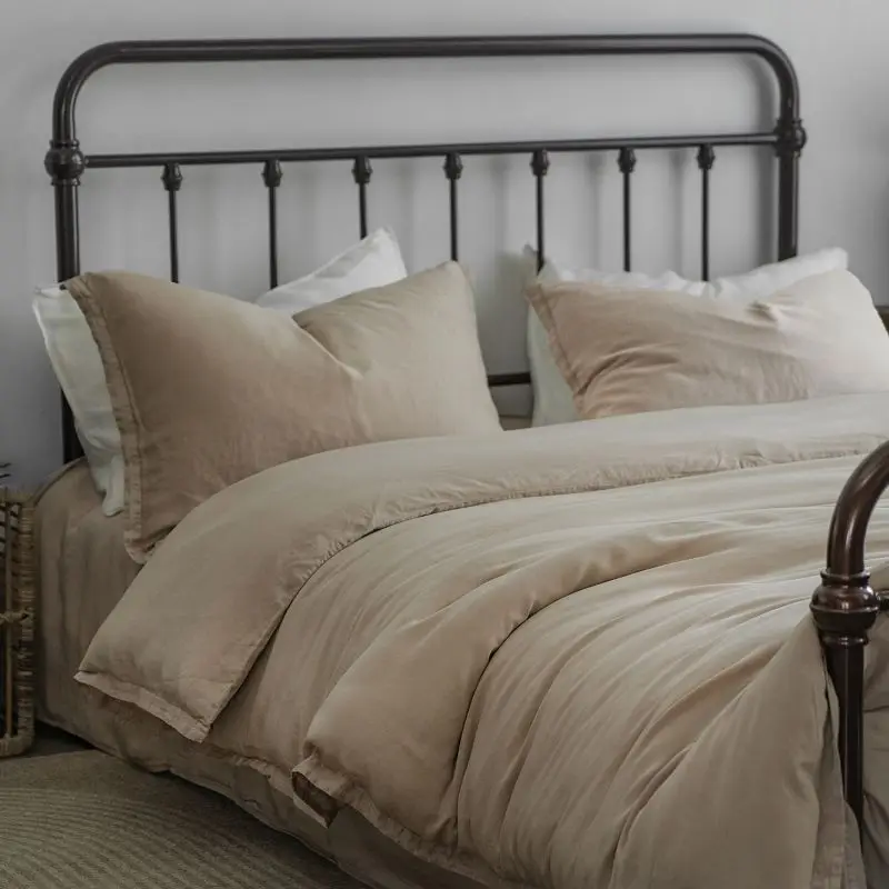 80s Tencel Bedding Set Plain Binding Double Bed Sheet Duvet Cover Pillowcase Set Full King Size Comforter Bedding Sets 180*200cm