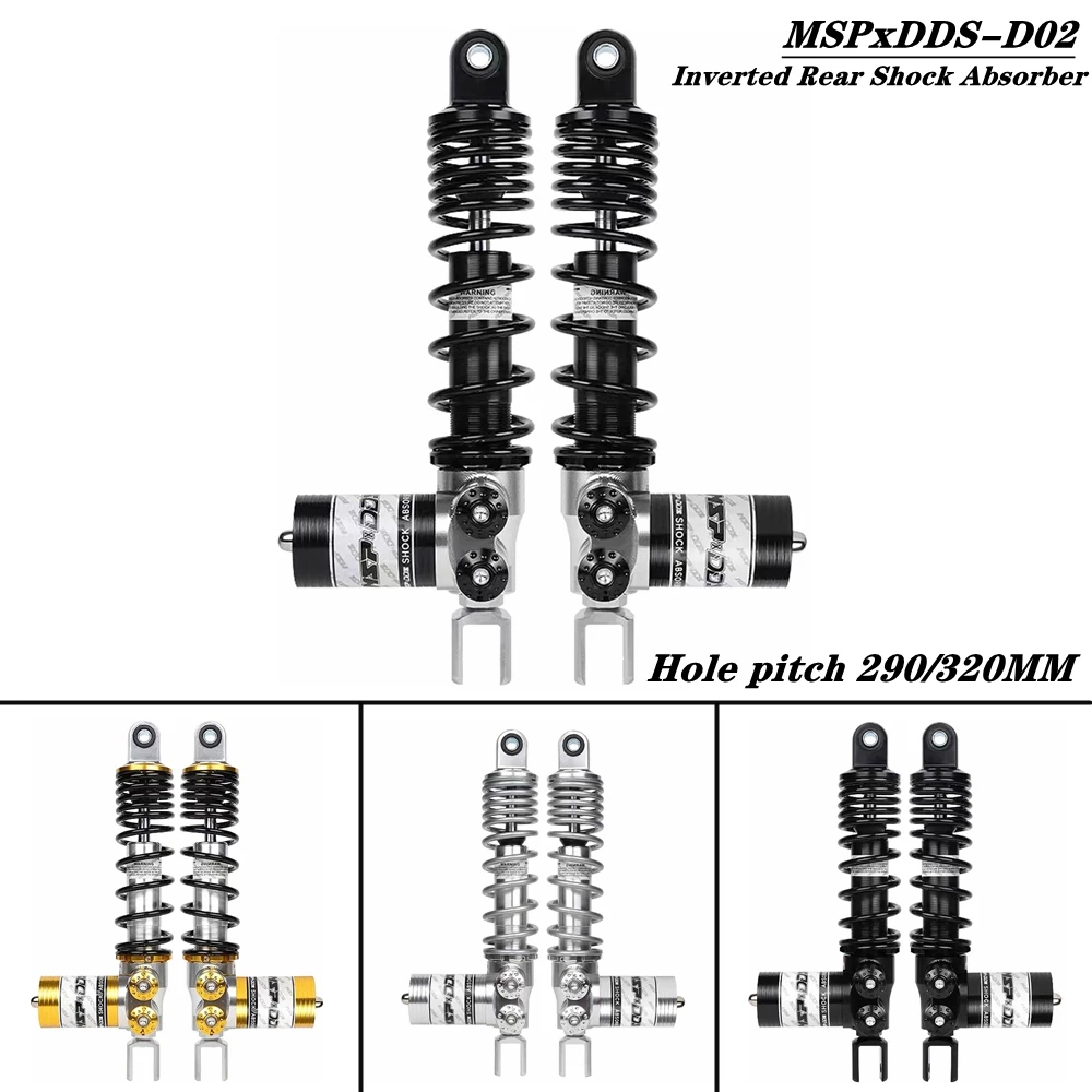 290/320mm Motorcycle Invert Rear Shock Absorber Suspension For YAMAHA XMAX NMAX Aerox RSZ NIU Ninebot Scooter Dirt Bike ATV Quad