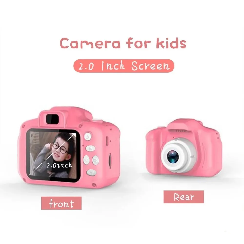 HOMEFISH Mini Children Camera Digital Vintage Camera Educational Toys Kids Photography Video Camera Outdoor Photography Toy Gift