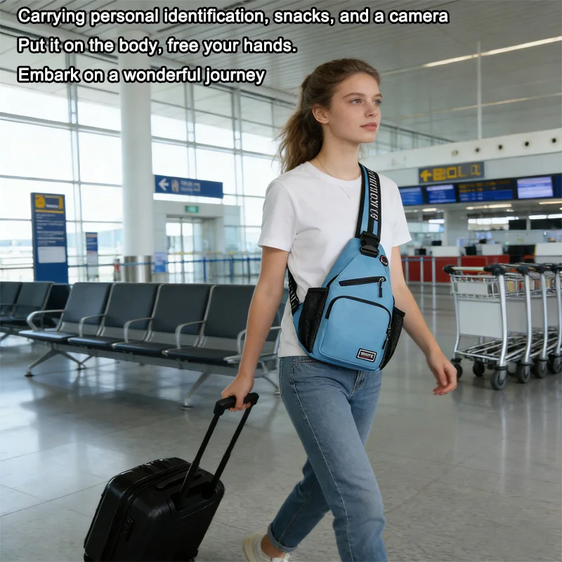 

Geestock Small Sling Bag With Adjustable Straps Shoulder Crossbody Chest Bags Fanny Pack Leisure Backpack For Women Men Outdoor