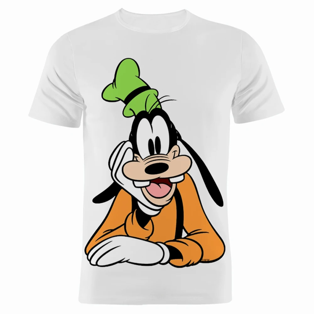 Disney Movie Goofy Donald Duck 3D Print Men's T-Shirt Summer Anime Men's T-Shirt Short Sleeve Men's Loose Fashion Streetwear