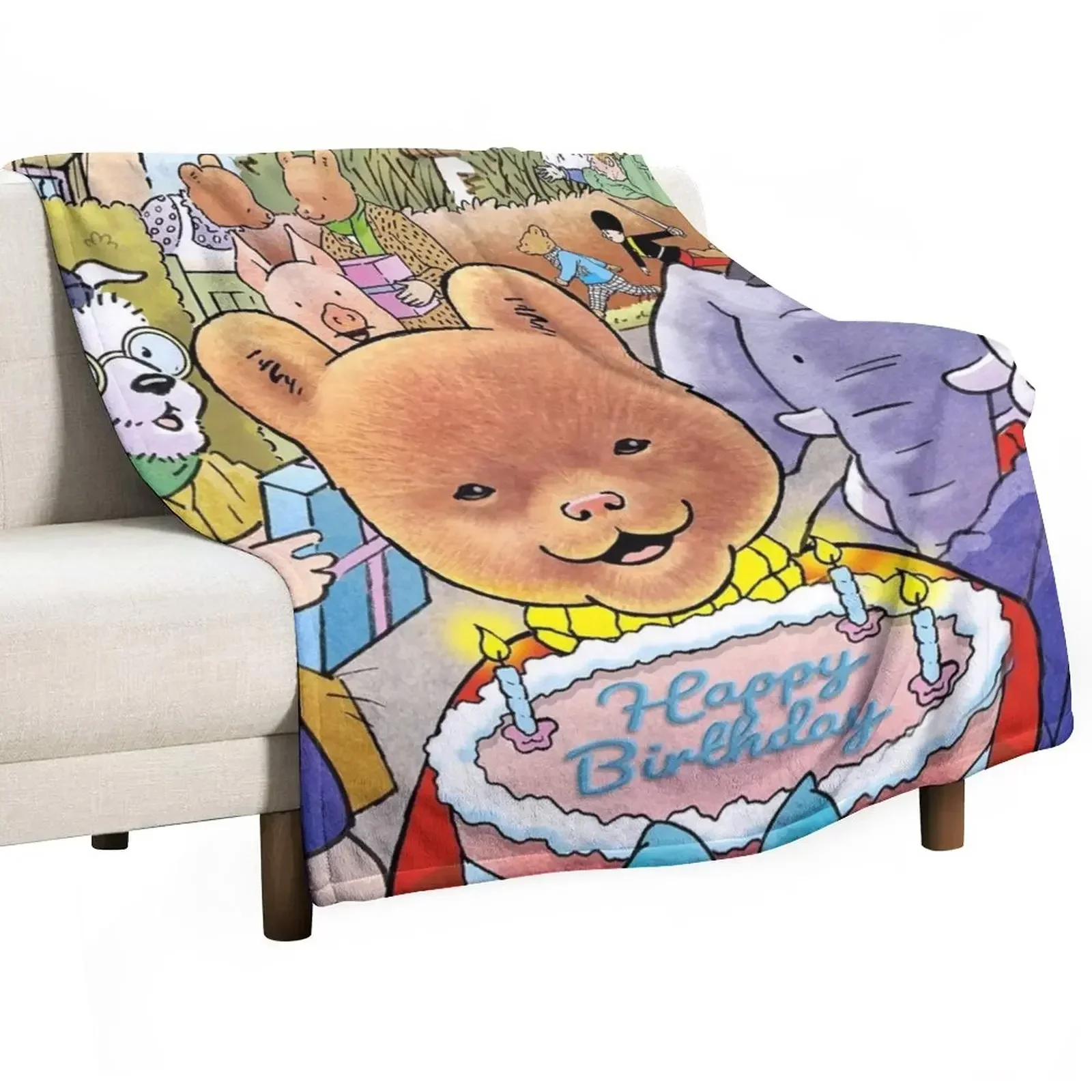 

Rupert Bear Annuals Throw Blanket wednesday Tourist manga Sofa Throw Blankets