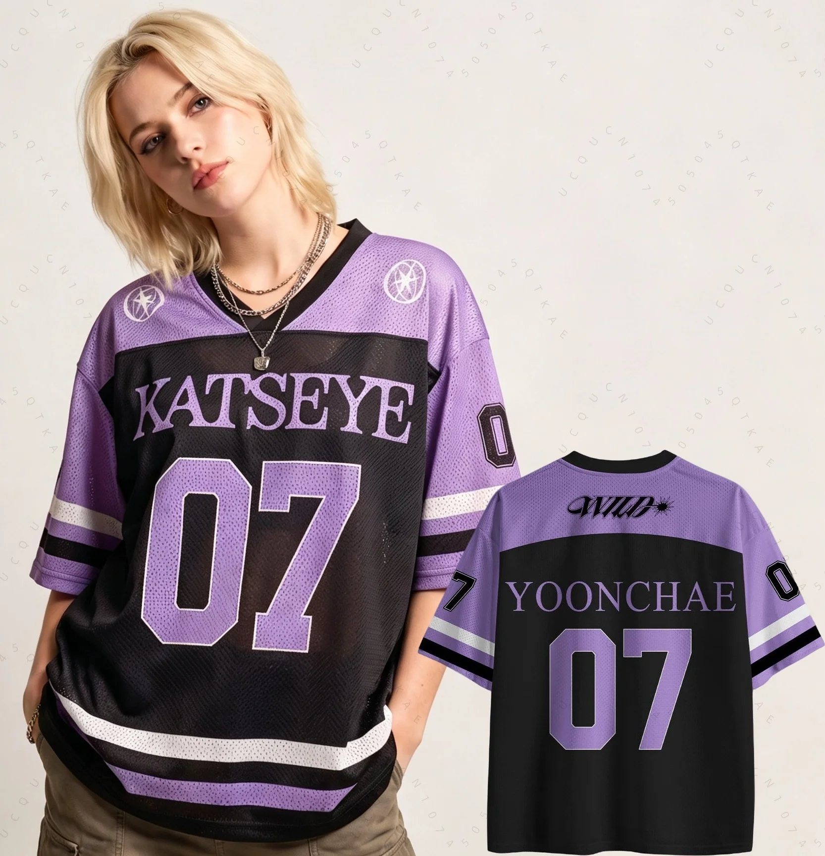 KATSEYE Concert Unisex Jersey Loose Fashionable Streetwear Yoonchae Lara&Sophia Daniela Fans Tee Kid Adults Motorcycle T-shirts