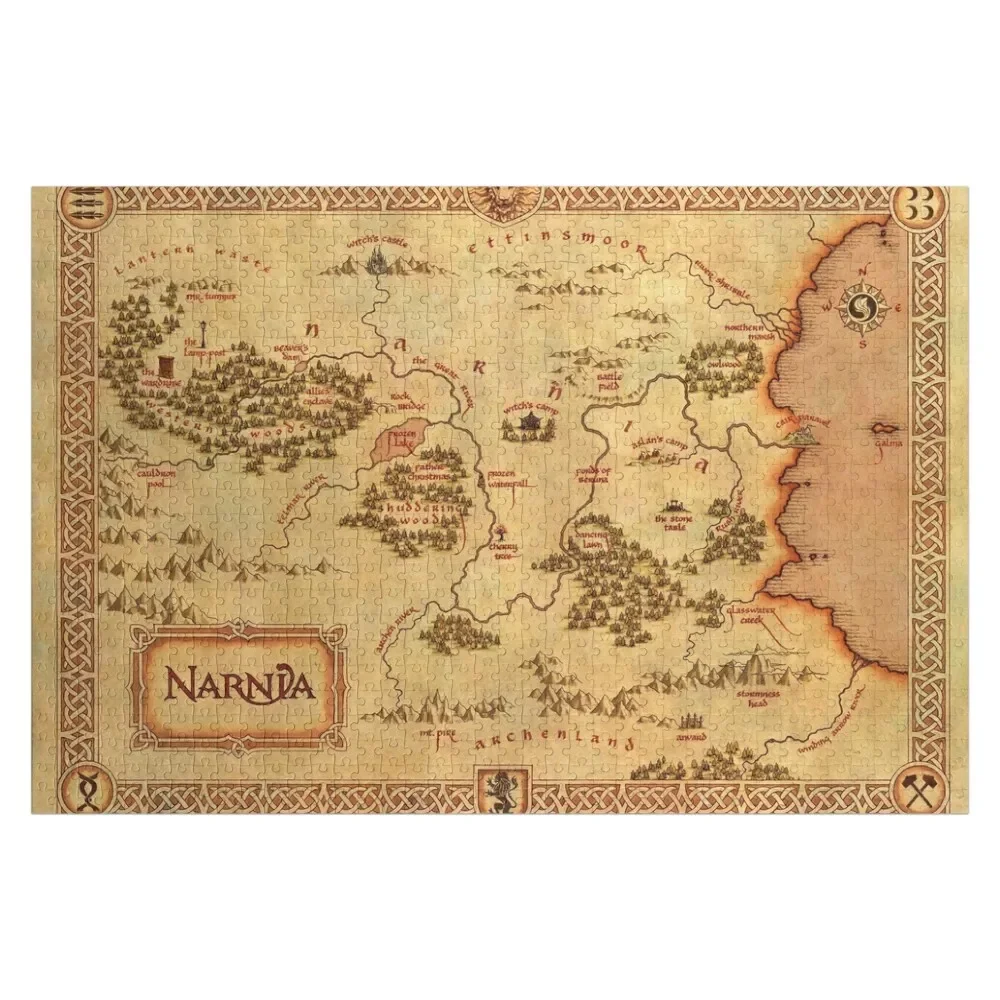 

Chronicles Of Narnia Map Jigsaw Puzzle Personalized Gift Ideas Personalized Gifts Jigsaw Pieces Adults Personalized Puzzle