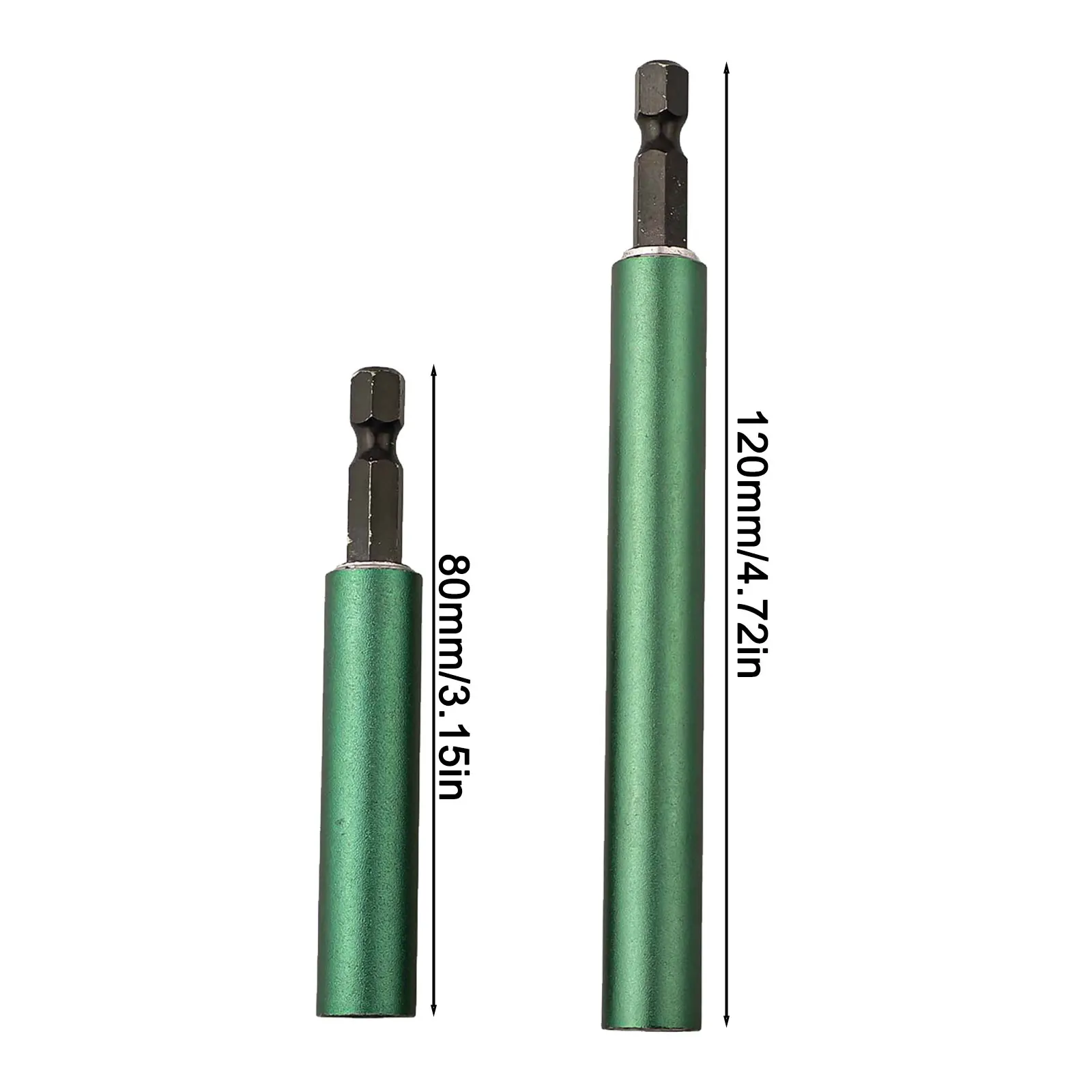 1/2PCS 80mm/120mm Driver Telescopic Extension Rod Screwdriver Bit Adapter Magnetic Extension Bit Holder